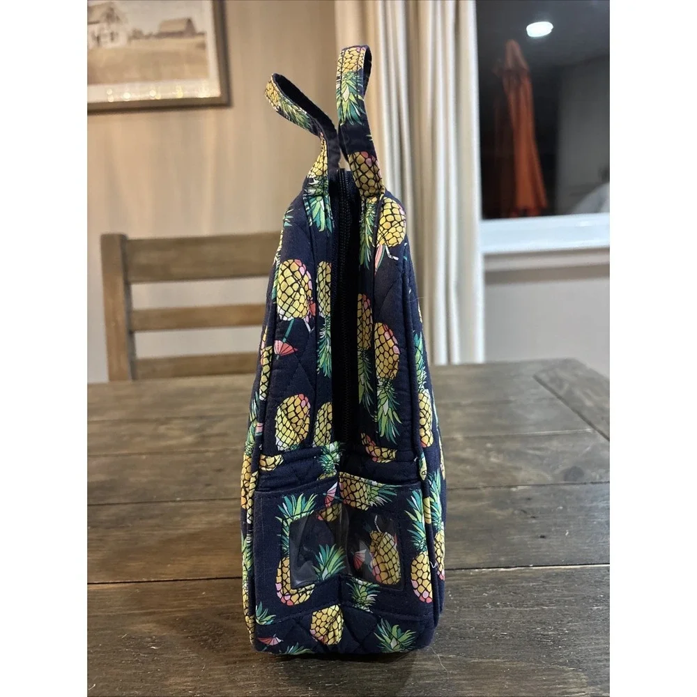 Vera Bradley Lunch‎ Bunch Bag Toucan Party Pineapple Pattern Quilted Cotton